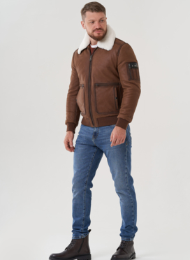 Мужская куртка из натуральной кожи 