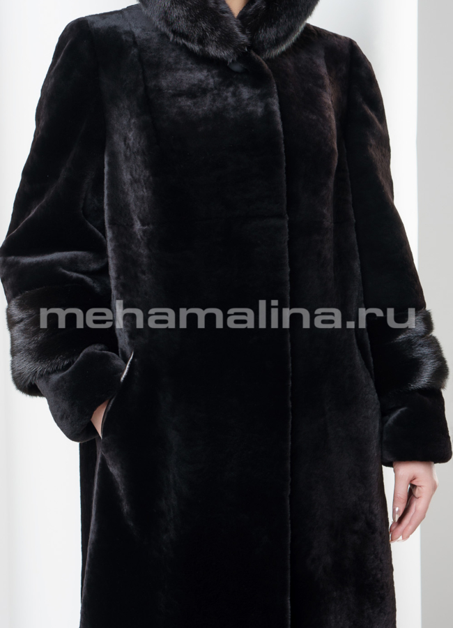 Шуба мутон модель № S-563 универмаг малина