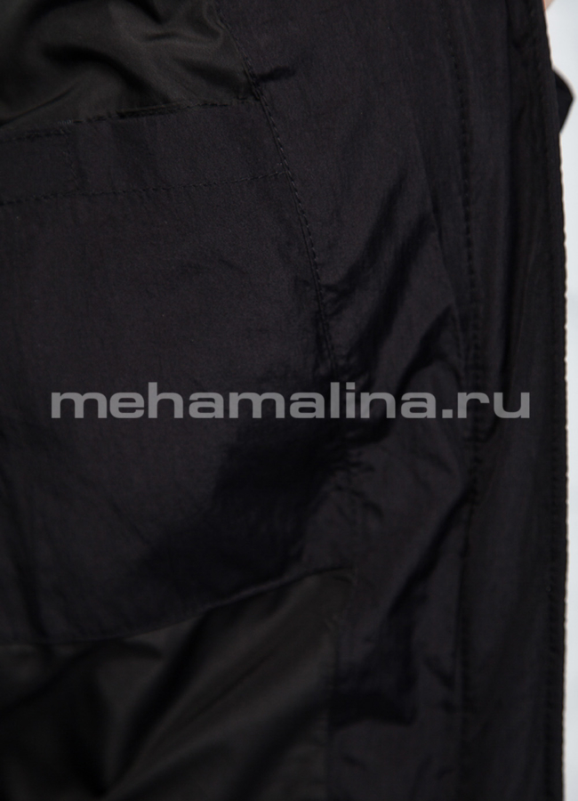 Пуховик с мехом енота модель № П-174 универмаг малина