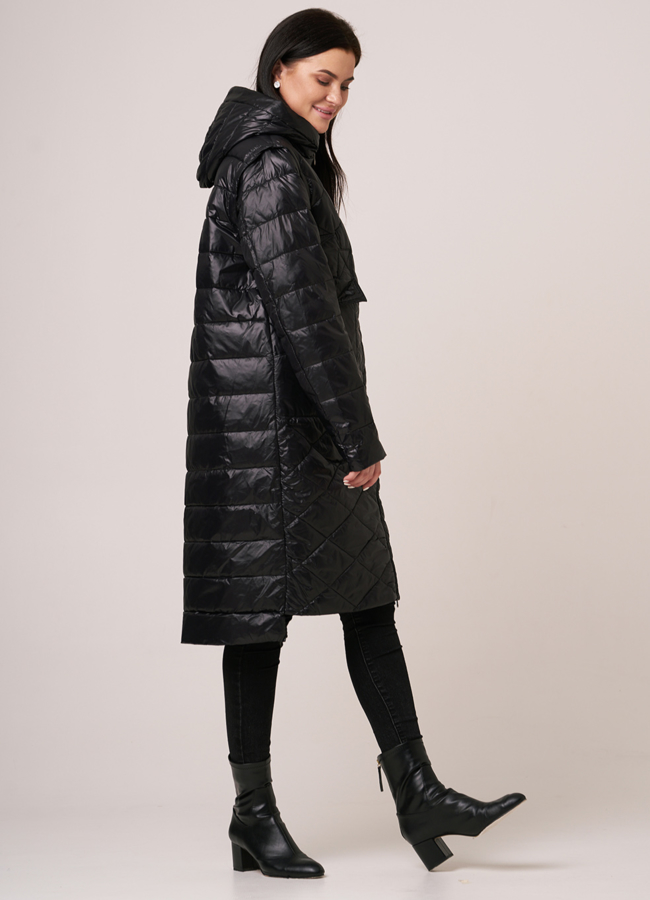 фото Плащ трансформер на молнии с капюшоном модель № 939