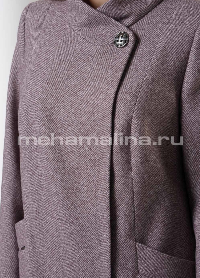 Пальто со стойкой на кнопках модель № 10776 в рассрочку