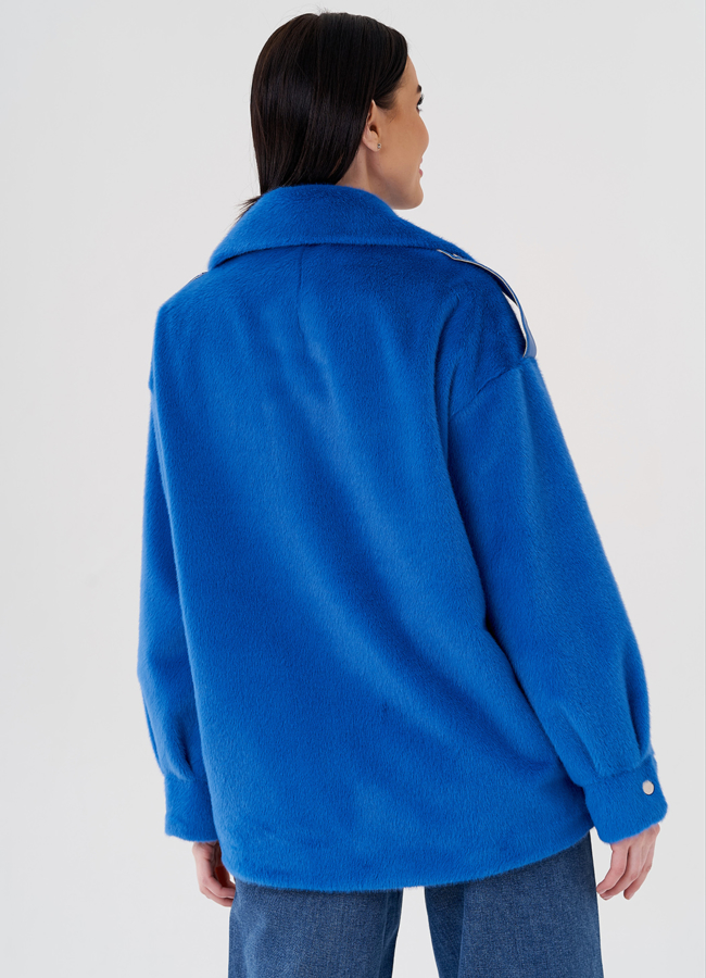 фото Женское укороченное пальто 