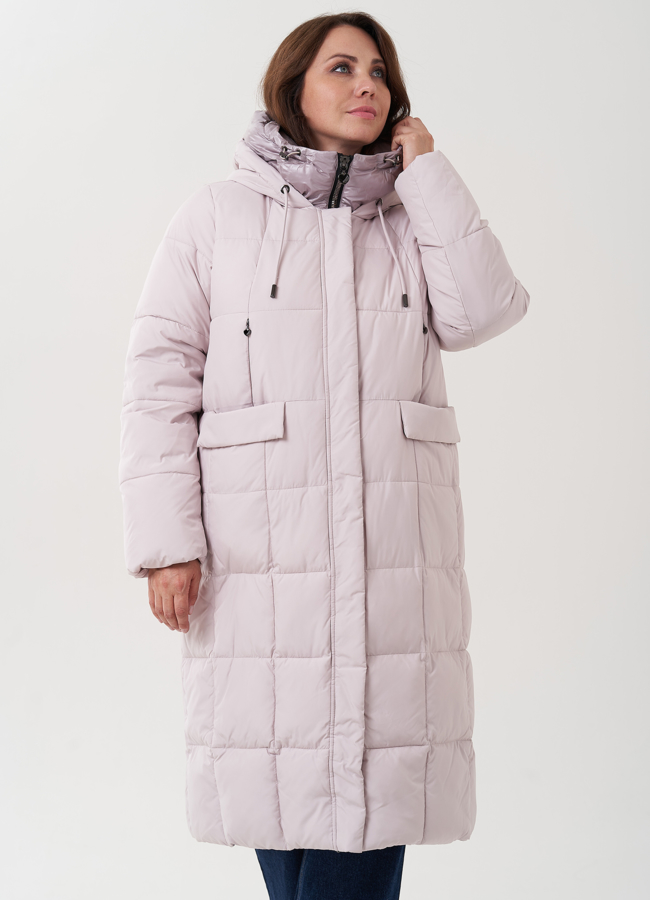 Женский пуховик с капюшоном  модель № 25722 в кредит