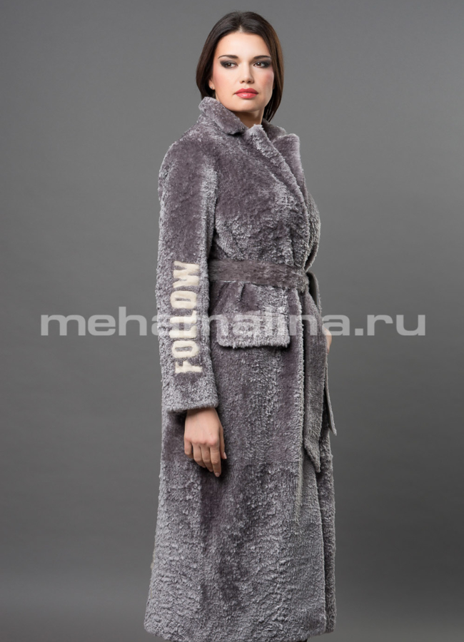 Светлая шуба модель № D-233 универмаг малина