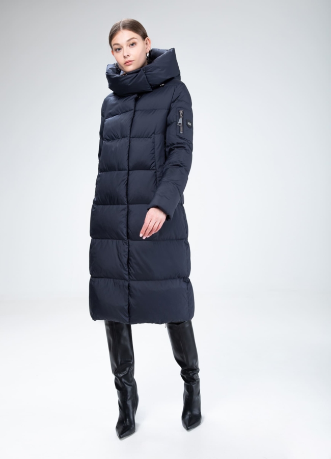 фото Пуховик женский с капюшоном  модель № 25797