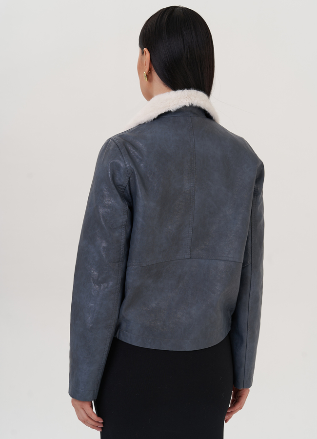 Женский жакет из эко кожи модель № 27022 в рассрочку