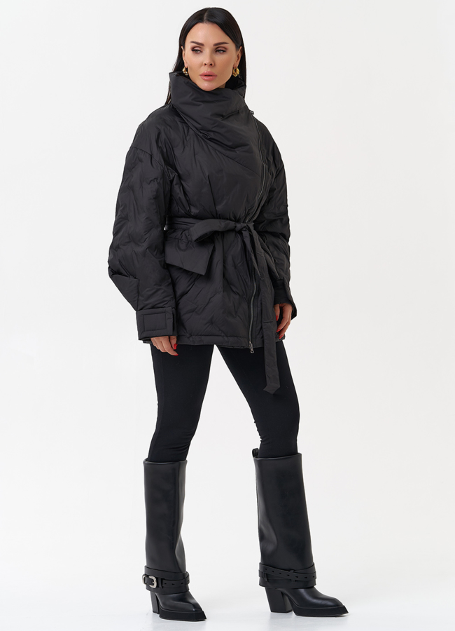 Женская куртка с объемным воротником модель № 29903 универмаг малина