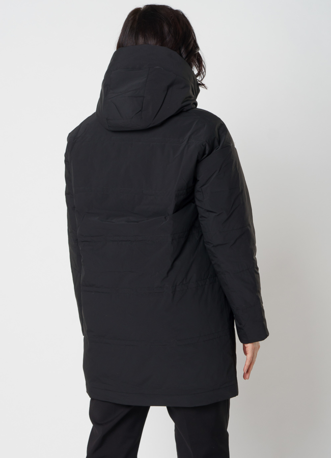 Полупальто женское черного цвета модель № 20592 универмаг малина