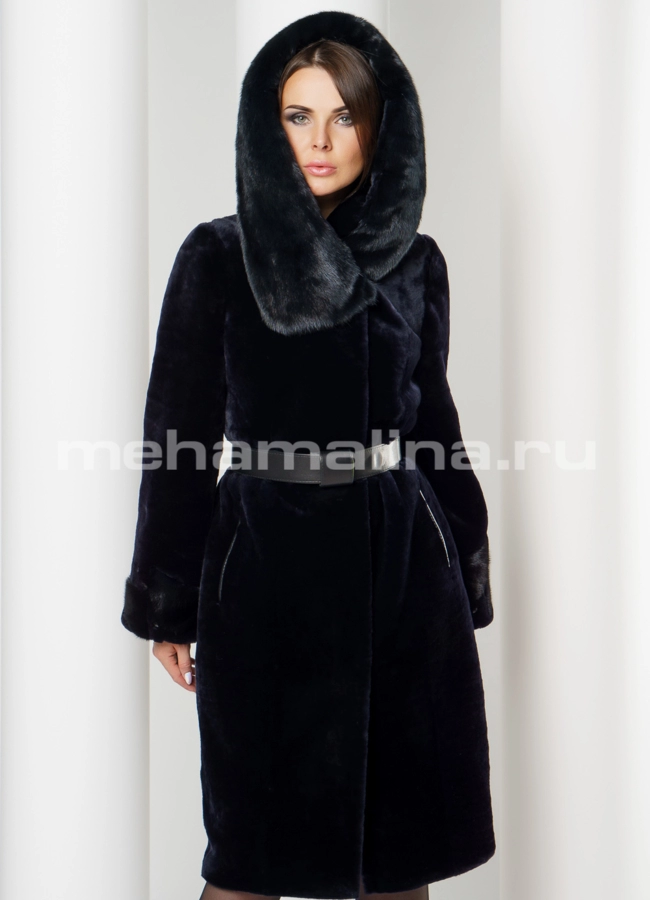 Шуба мутон модель № S-608 универмаг малина