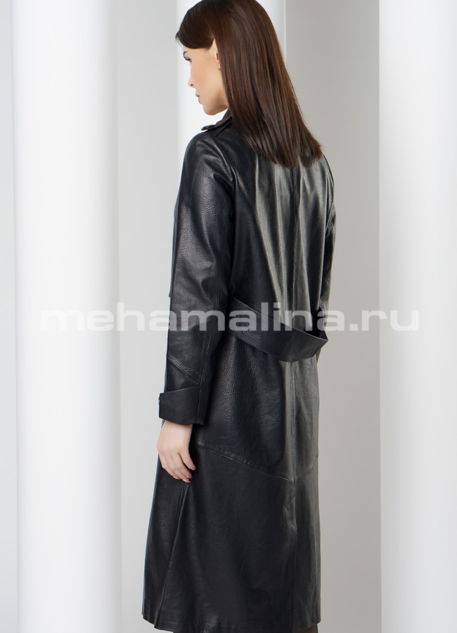 Плащ кожаный модель № K-433 в кредит