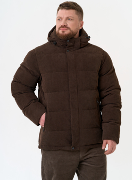 Мужской вельветовый пуховик