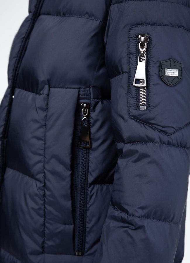 Пуховик женский с капюшоном  модель № 25797 универмаг малина