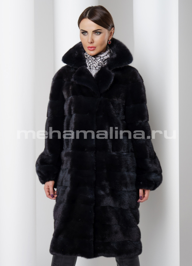 Норковая шуба модель № S-518 универмаг малина