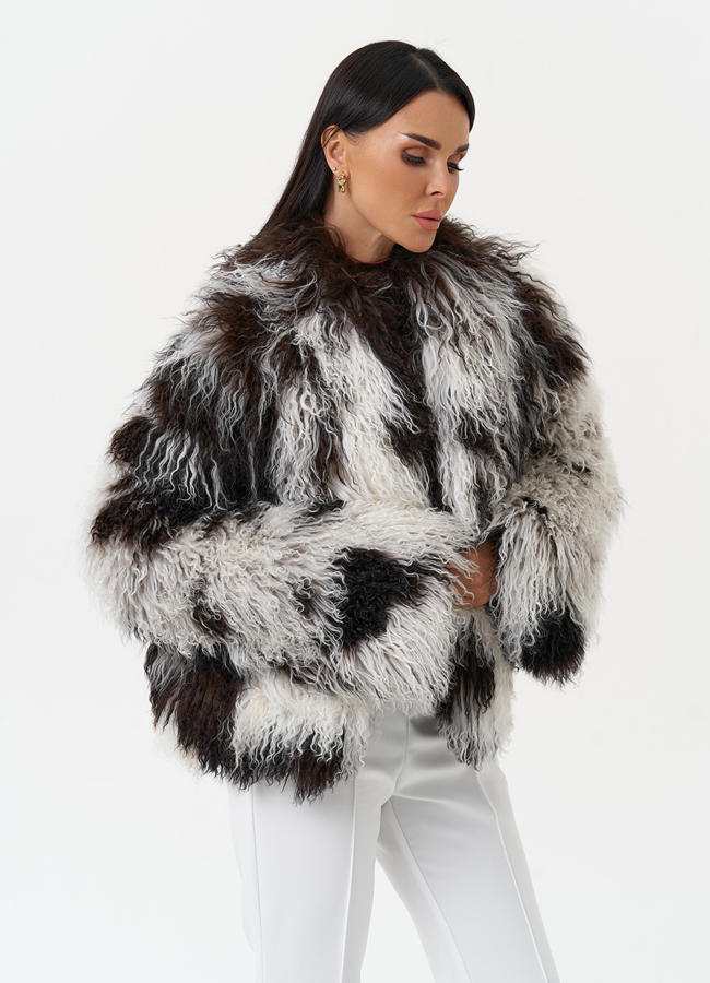 Женская шуба из меха ламы модель № 31038 универмаг малина Женская шуба из меха ламы модель № 31038 универмаг малина