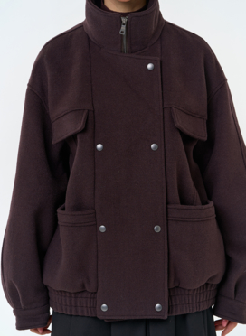 Женское укороченное пальто бомбер