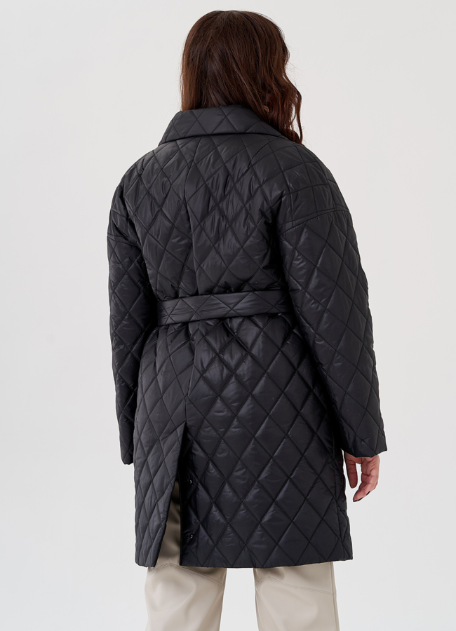 Женское полупальто с английским воротником  модель № 23283 универмаг малина