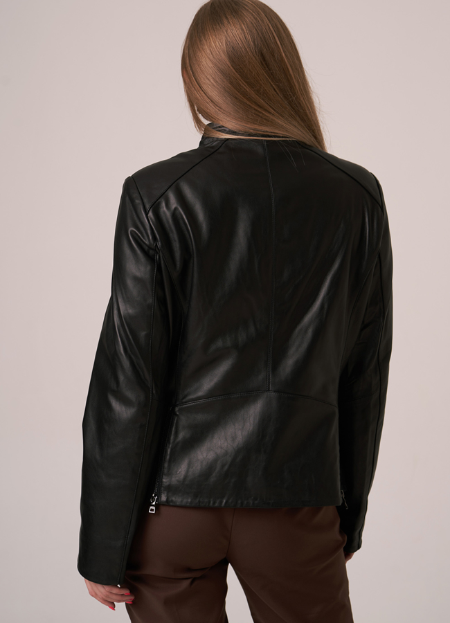 фото Женская куртка из натуральной кожи модель № 1731