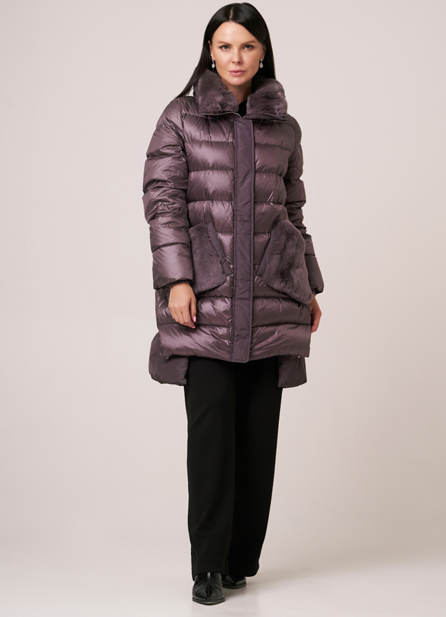 фото Пуховик DiegoM с меховой отделкой модель № Diego-M 758