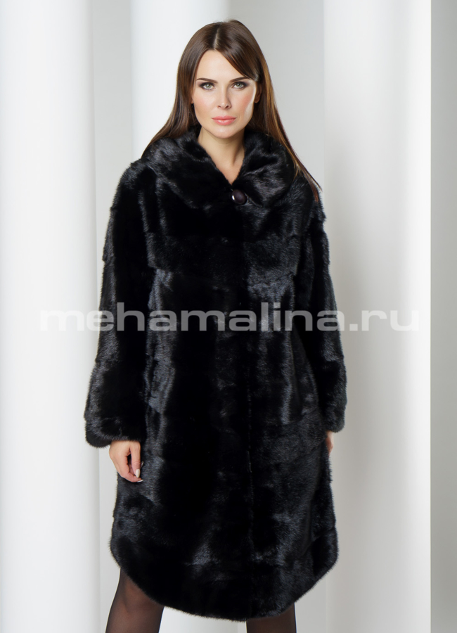 Норковая шуба модель № S-642 универмаг малина