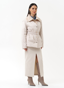 Женская утепленная куртка с поясом