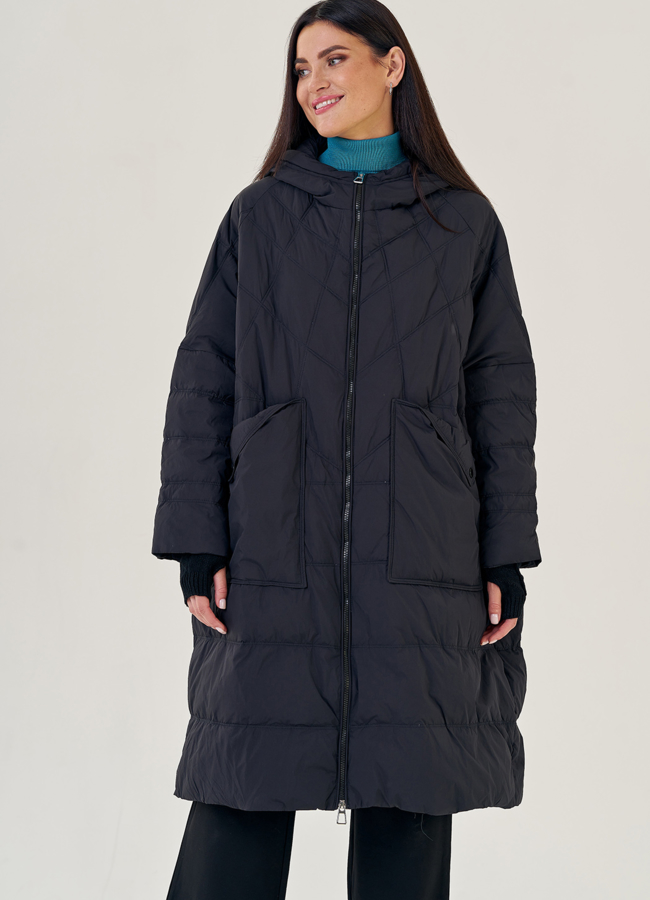 Женский пуховик оверсайз Malina Siberian модель № 23232 универмаг малина