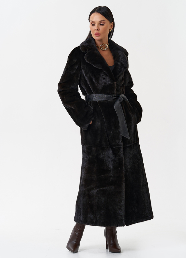 фото Шуба из меха скандинавской норки  модель № 28919