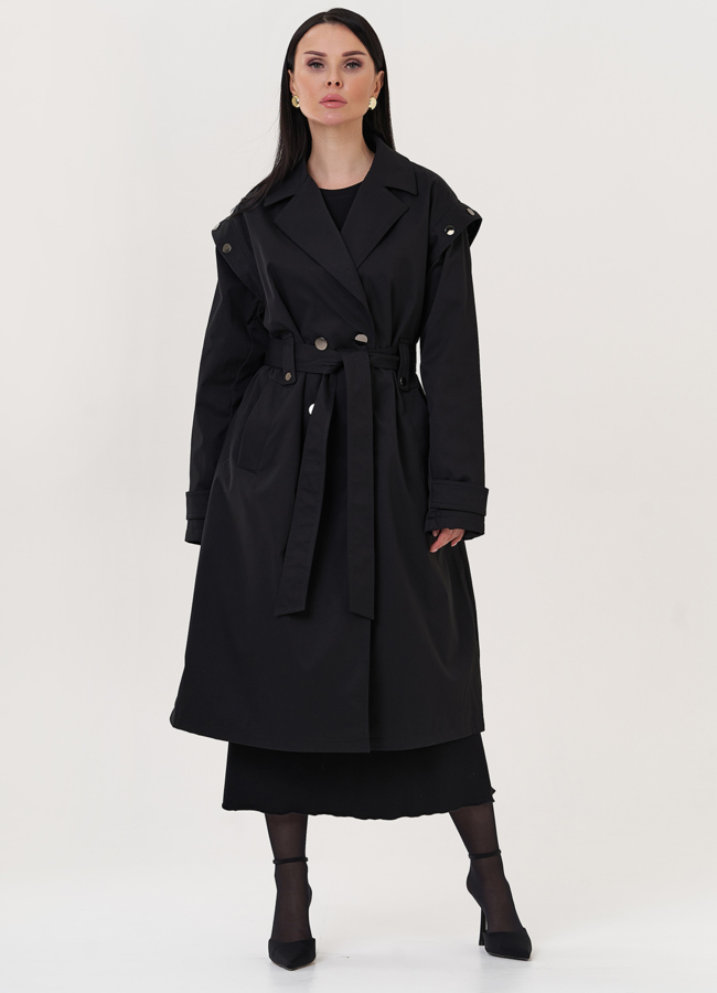 Плащ с английским воротником модель № 27016 в кредит