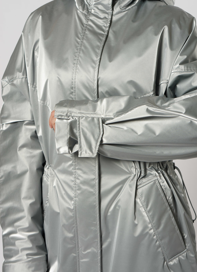 Плащ женский с капюшоном модель № 11446 в рассрочку