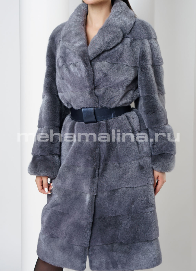 Норковая шуба модель № S-715 универмаг малина