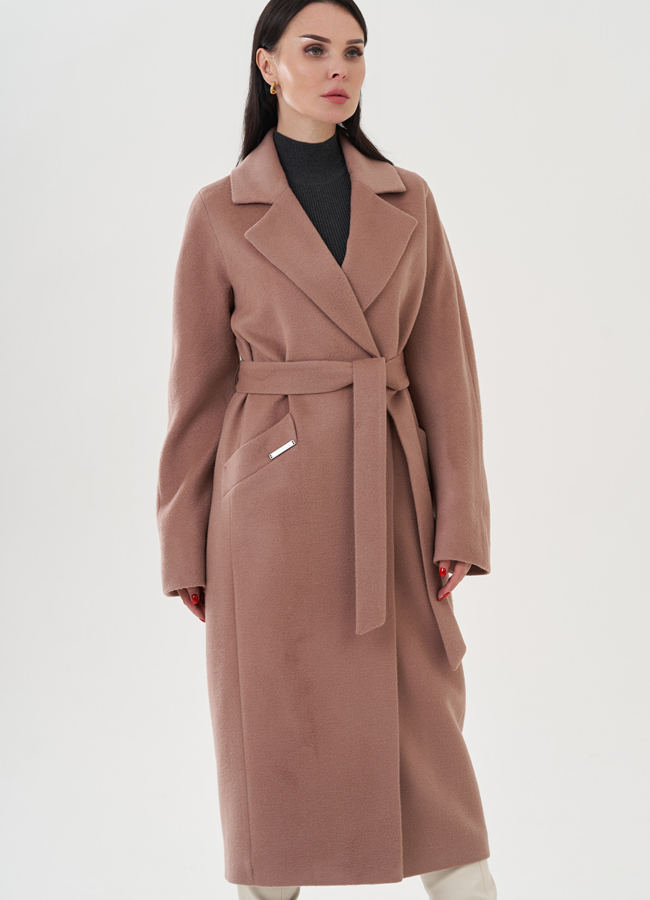 Пальто женское с английским воротником модель № 82082 в рассрочку