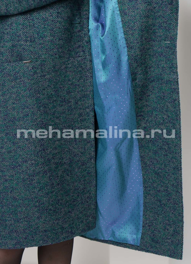 Пальто на пуговицах с английским воротником модель № А-468 универмаг малина