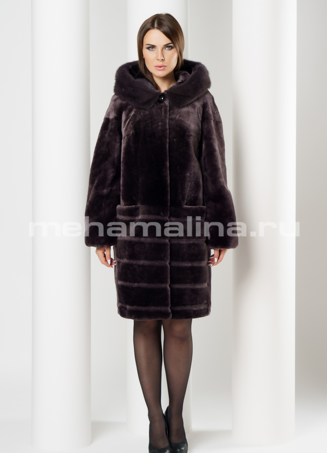 Шуба мутон модель № S-609 в рассрочку