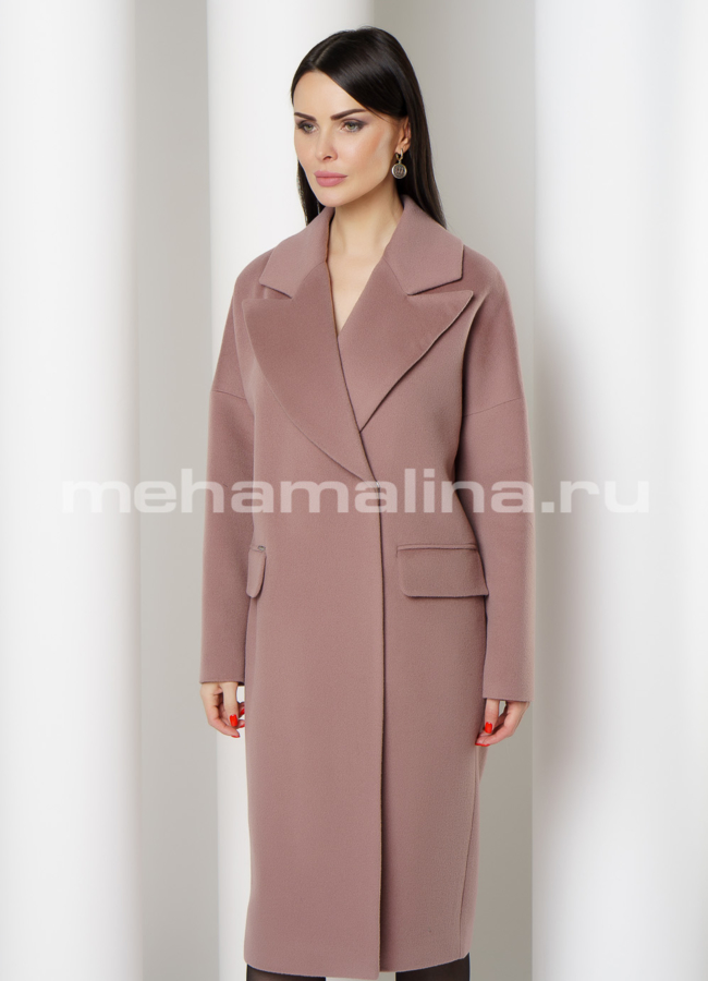 Пальто oversize с английским воротником модель № 497 универмаг малина