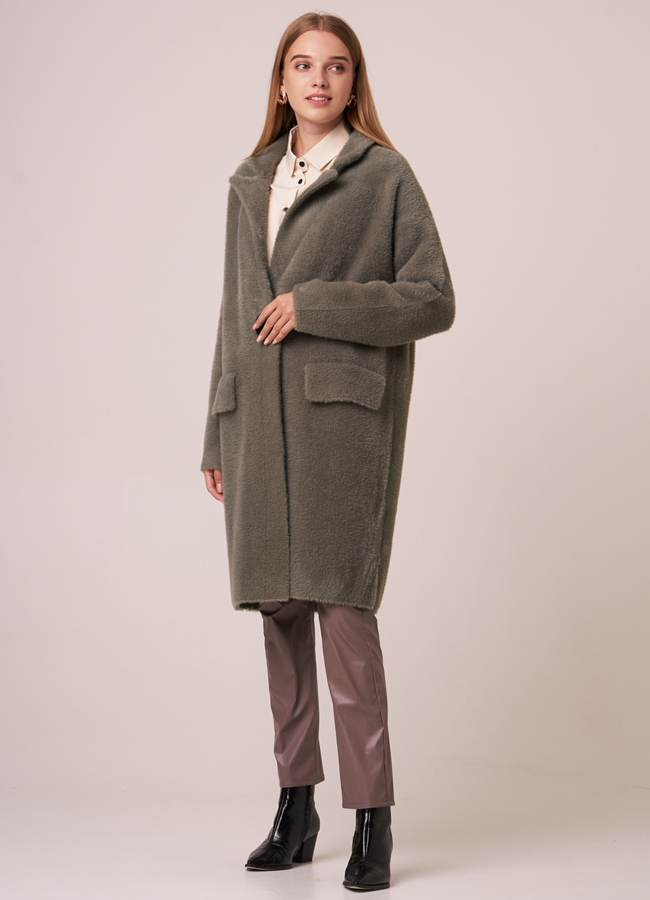 Кардиган oversize в цвете хаки модель № 968 в кредит