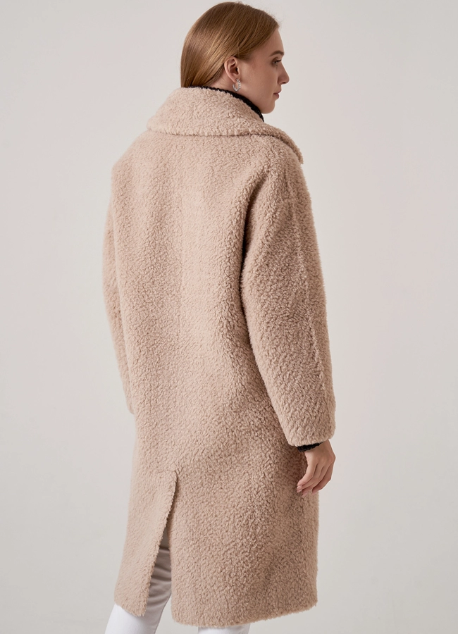 фото Пальто oversize из эко меха  модель № 207-1