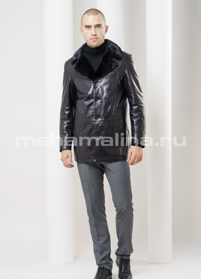 Дубленка удлиненная модель № DM-92 универмаг малина