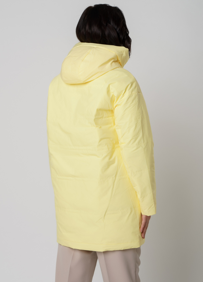 Полупальто женское желтого цвета модель № 315 в кредит