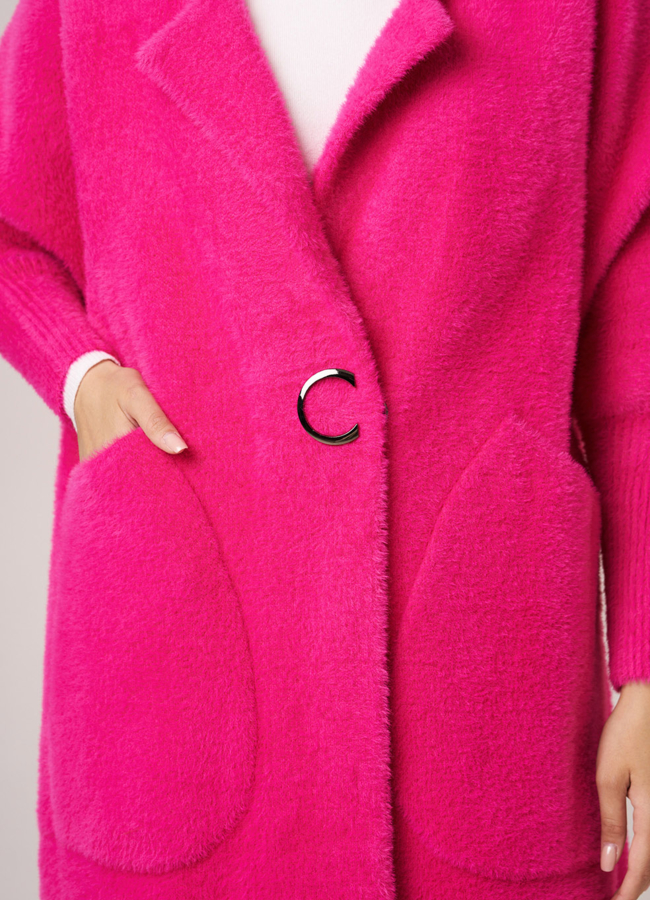 Кардиган на кнопках в цвете фуксия модель № 1863 универмаг малина