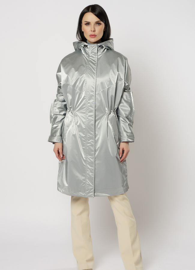 фото Плащ женский с капюшоном модель № 11446