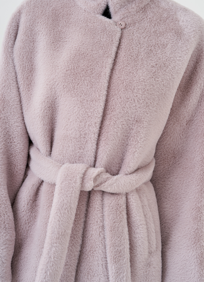 Полупальто светло-фиолетового цвета модель № 76511 в рассрочку