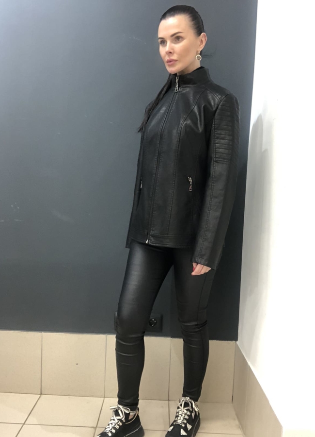 Куртка из эко кожи модель № 802 в кредит