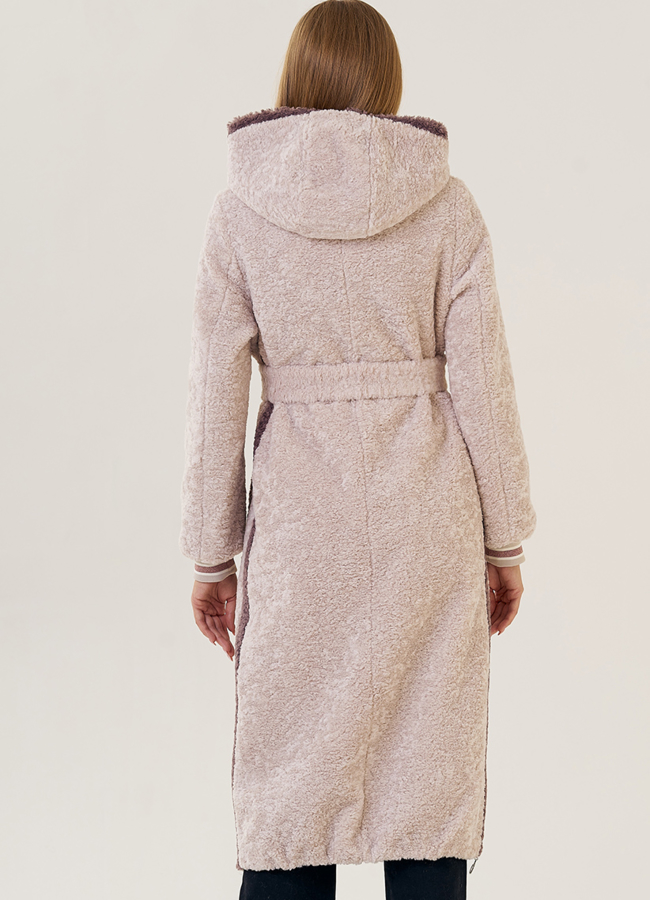 фото Женское пальто из искусственного меха  модель № 21569