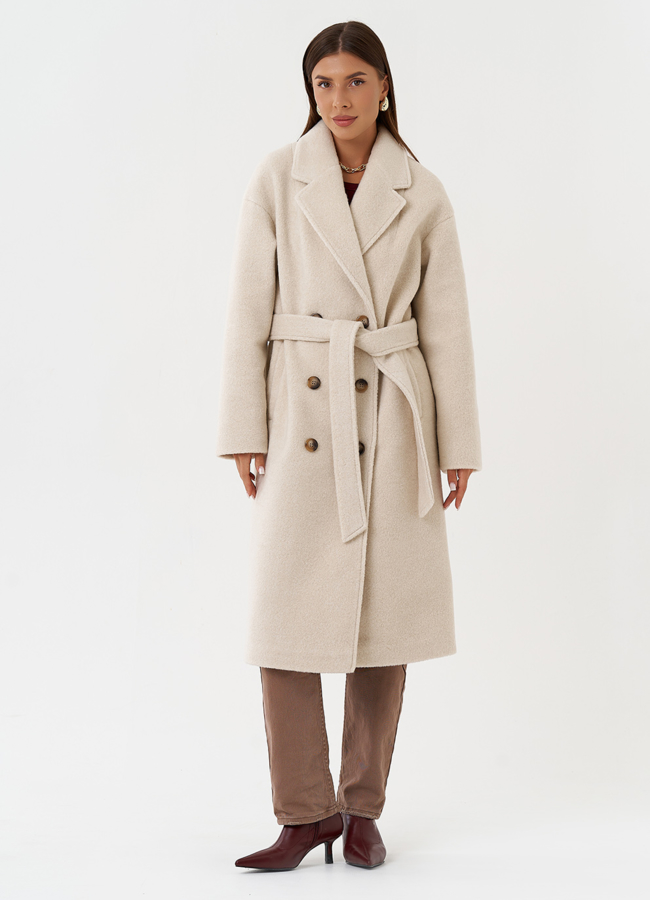 Женское пальто с английским воротником модель № 28311 в рассрочку