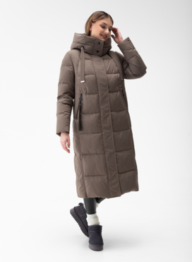 Женский пуховик с капюшоном 