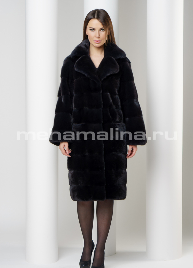 Шуба норка модель № S-573 универмаг малина