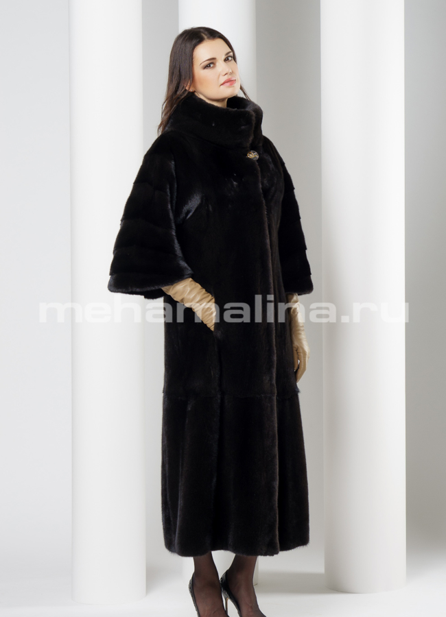 Шуба из норки модель № S-643 универмаг малина