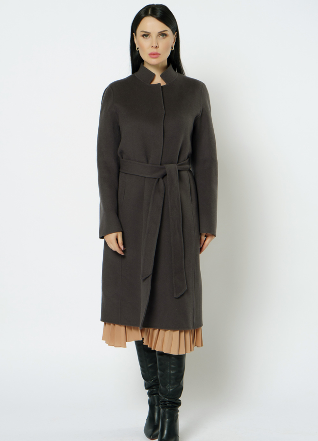 Пальто-жилет серого цвета модель № 2300/1 в рассрочку