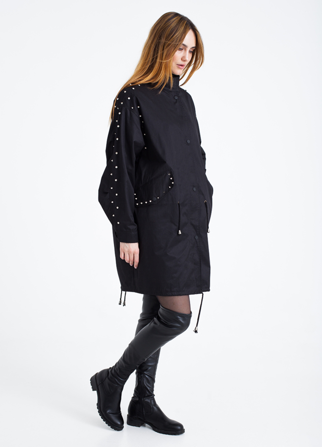 Плащ со стойкой модель № 18136 универмаг малина