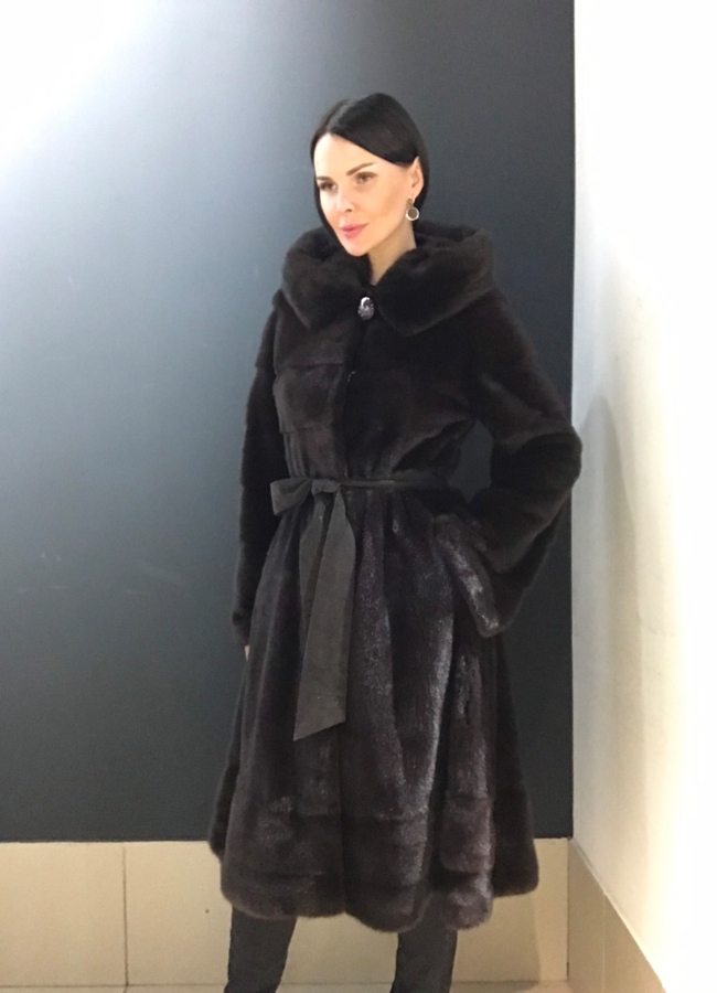 Шуба из норки модель № S-754 в рассрочку