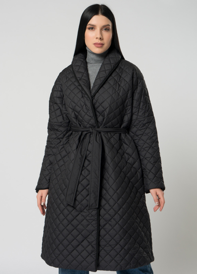 Пальто демисезонное  модель № 21992 меха малина